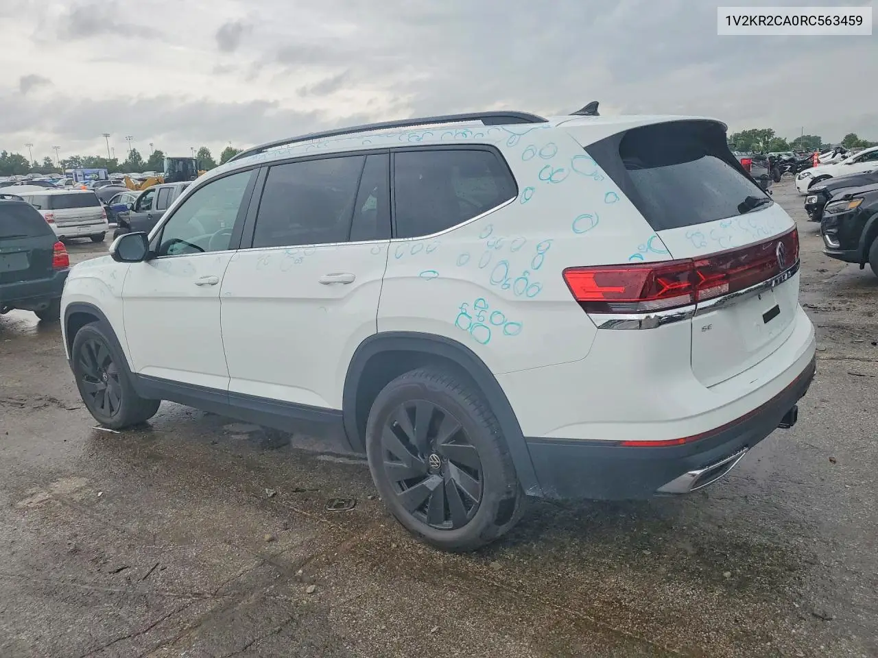 2024 Volkswagen Atlas Se VIN: 1V2KR2CA0RC563459 Lot: 58551116