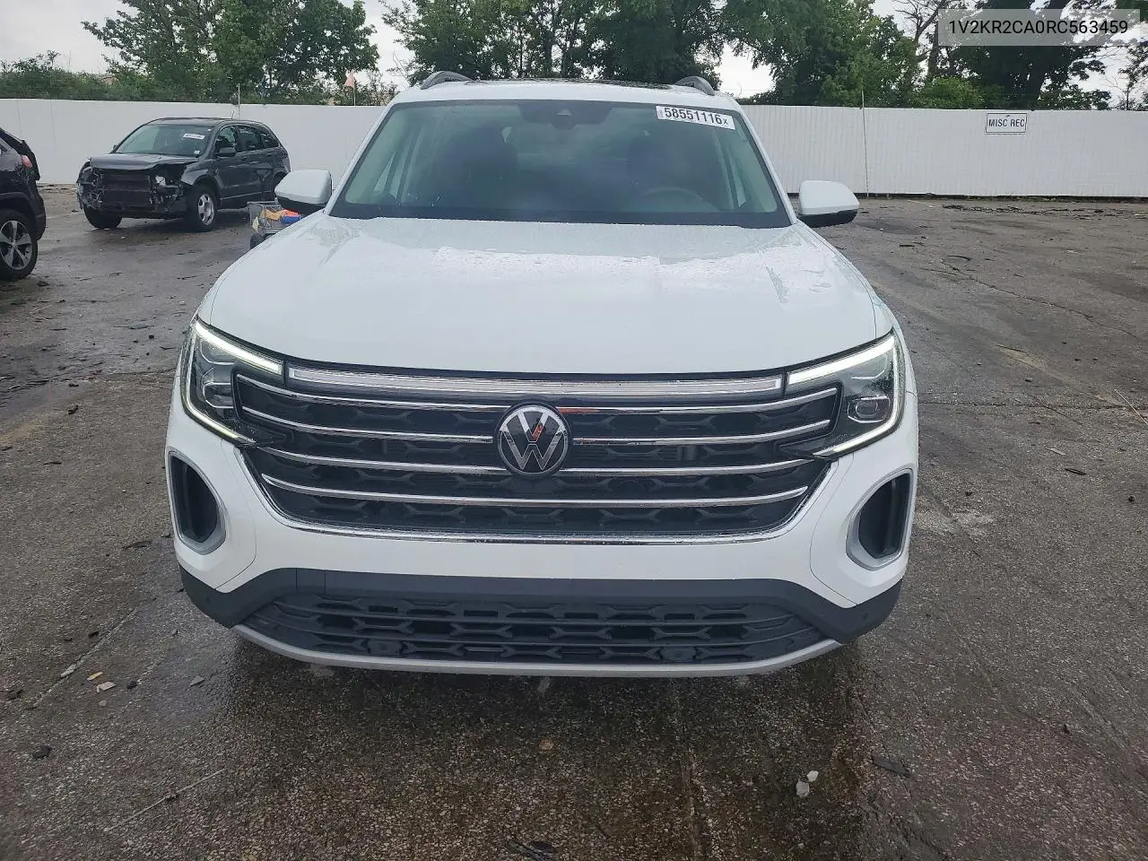 2024 Volkswagen Atlas Se VIN: 1V2KR2CA0RC563459 Lot: 58551116