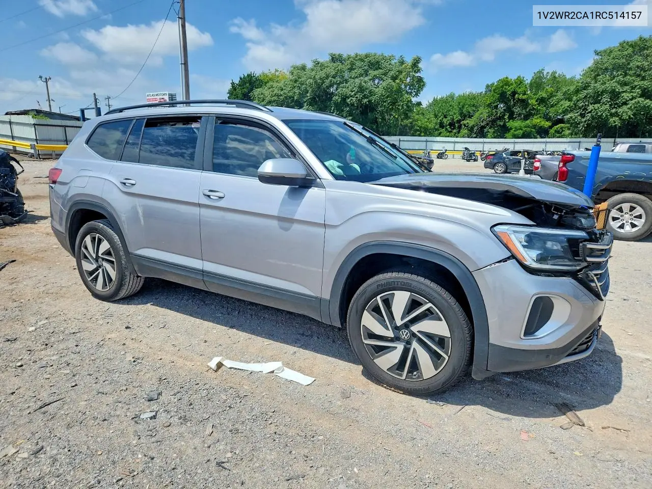 2024 Volkswagen Atlas Se VIN: 1V2WR2CA1RC514157 Lot: 58915106
