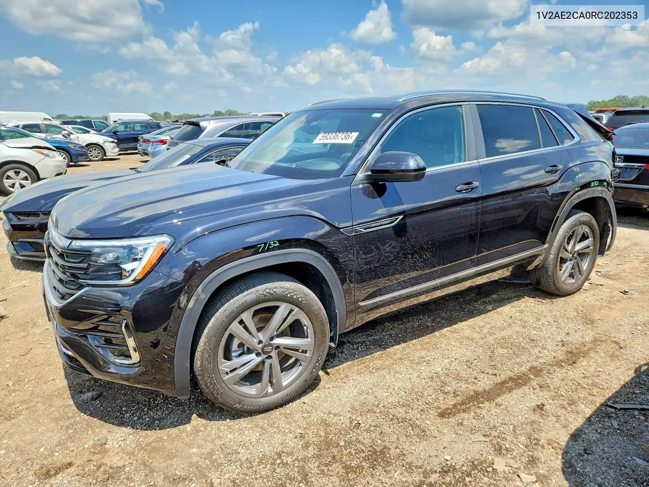 2024 Volkswagen Atlas Cross Sport Sel R-Line VIN: 1V2AE2CA0RC202353 Lot: 59336736