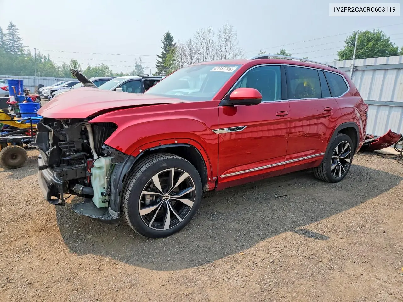 2024 Volkswagen Atlas Sel Premium R-Line VIN: 1V2FR2CA0RC603119 Lot: 61132926