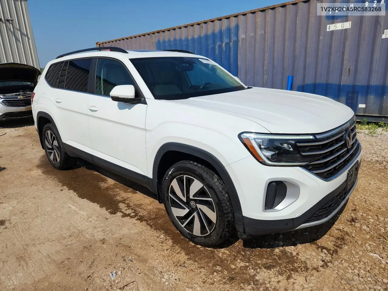 2024 Volkswagen Atlas Se VIN: 1V2KR2CA5RC583268 Lot: 61672236