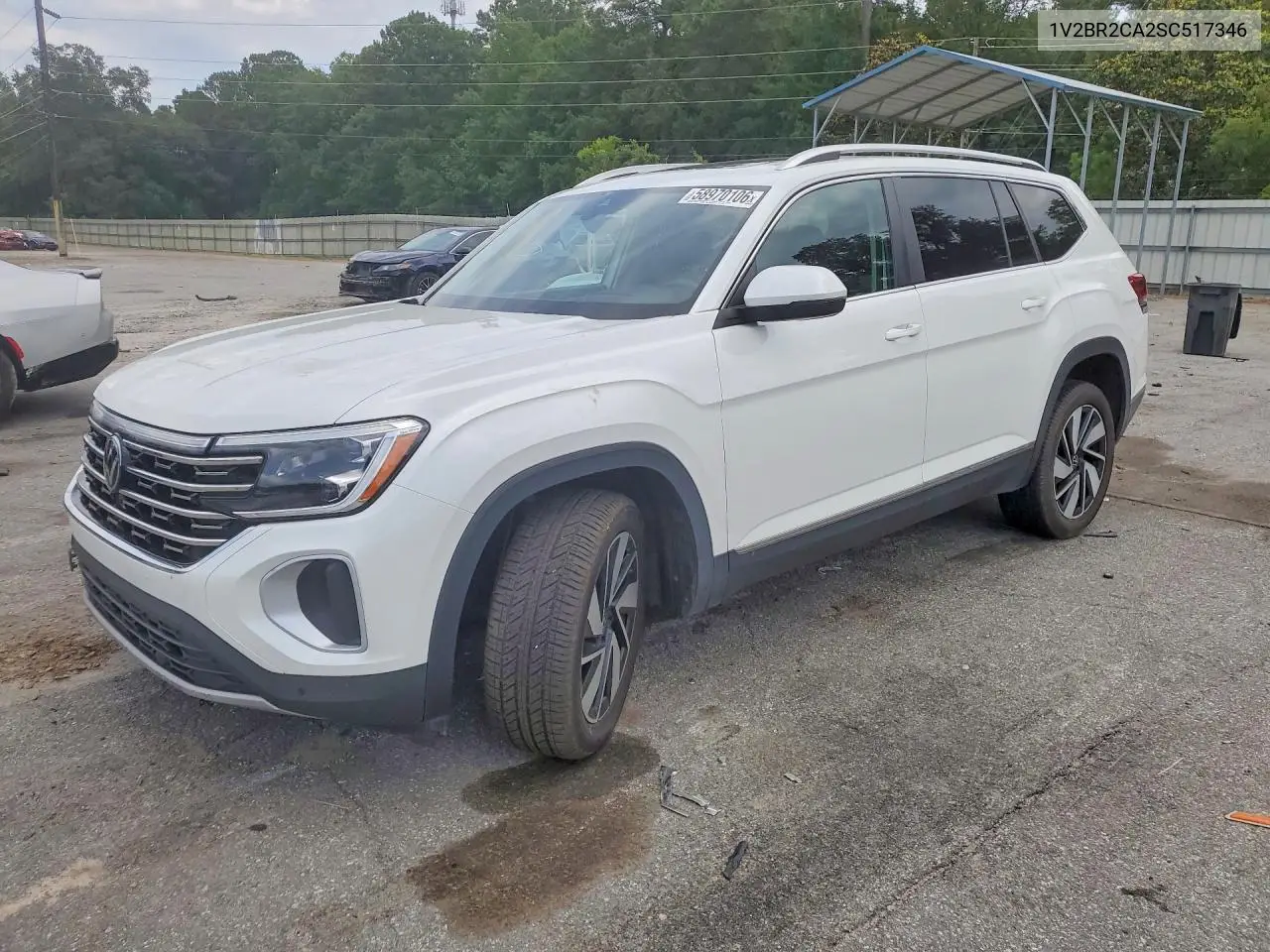 2025 Volkswagen Atlas Sel VIN: 1V2BR2CA2SC517346 Lot: 58970106