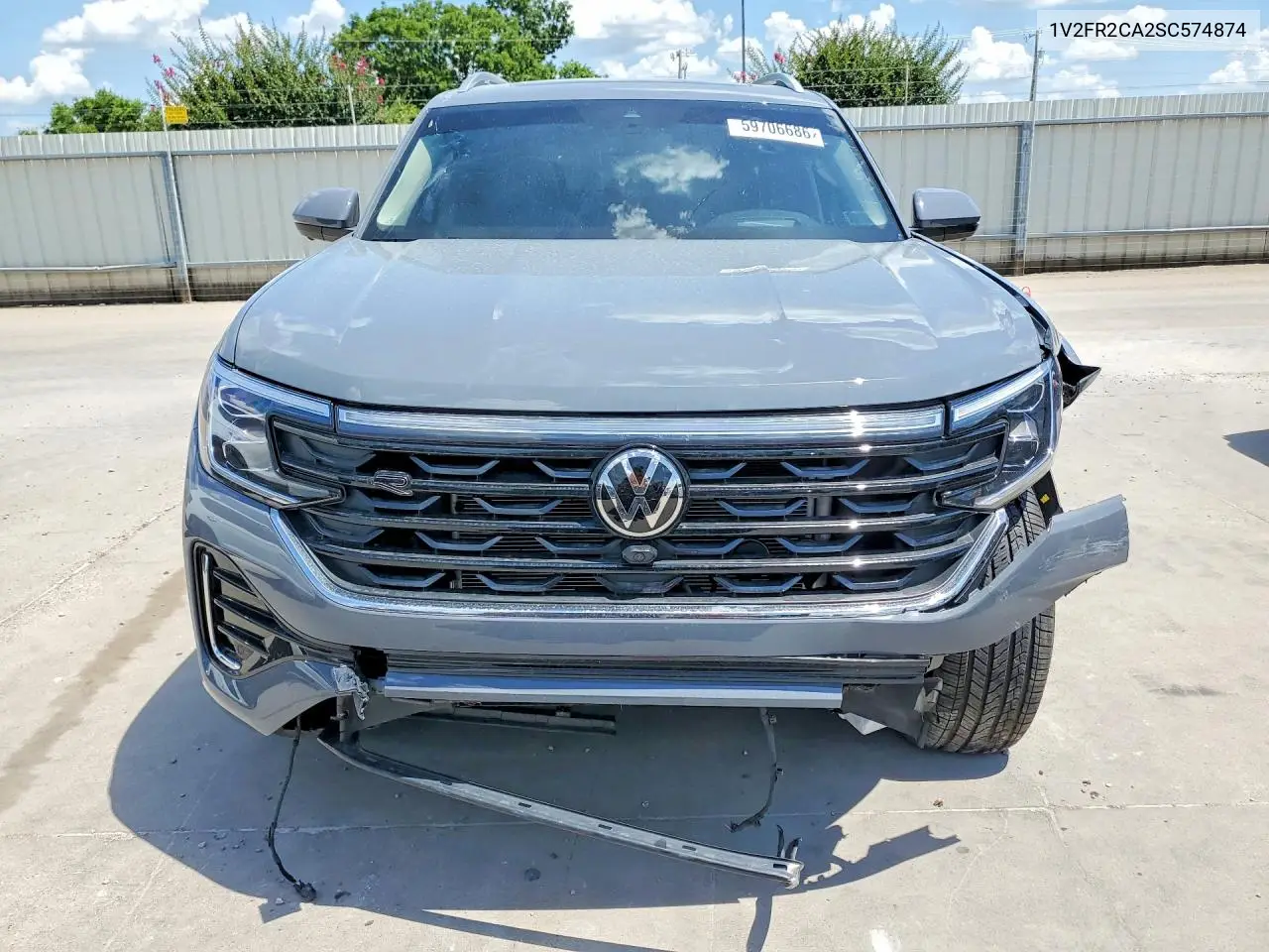 2025 Volkswagen Atlas Sel Premium R-Line VIN: 1V2FR2CA2SC574874 Lot: 59706686