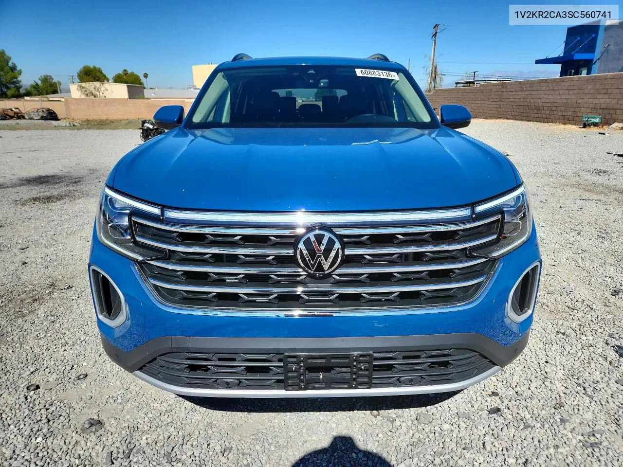 2025 Volkswagen Atlas Se VIN: 1V2KR2CA3SC560741 Lot: 60883136