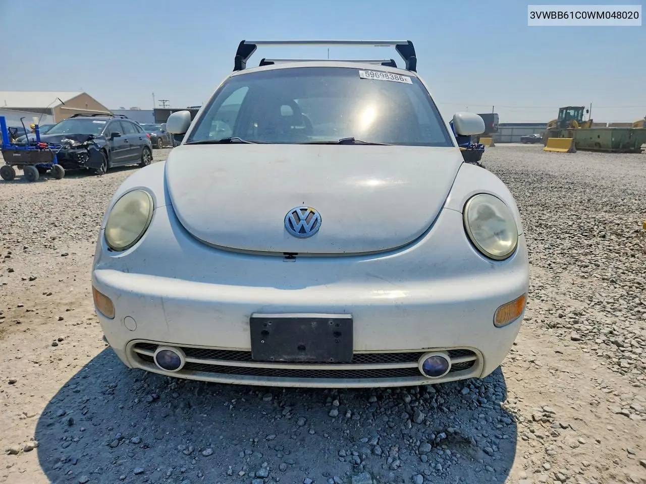 1998 Volkswagen New Beetle VIN: 3VWBB61C0WM048020 Lot: 59698386