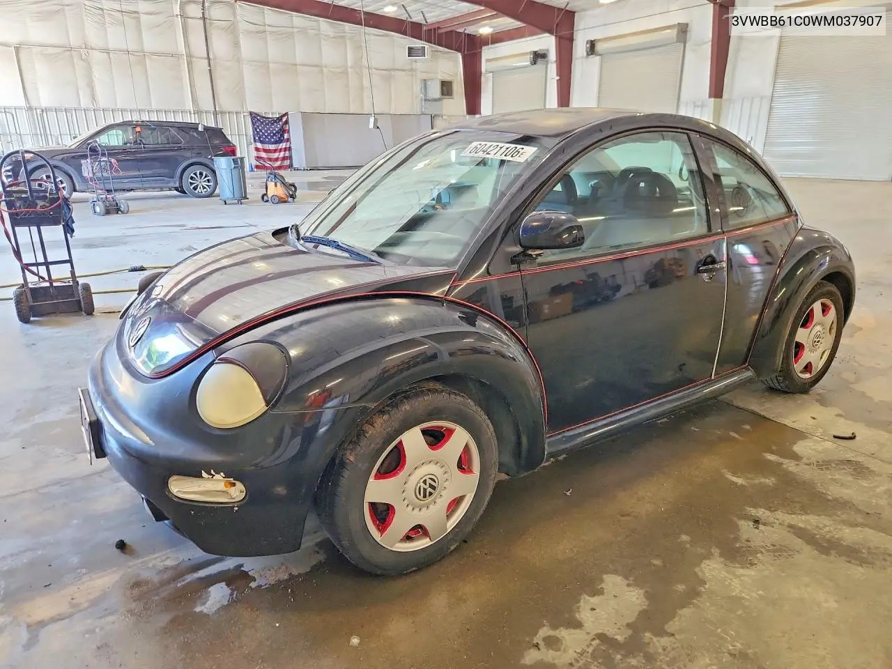 1998 Volkswagen New Beetle VIN: 3VWBB61C0WM037907 Lot: 60421106