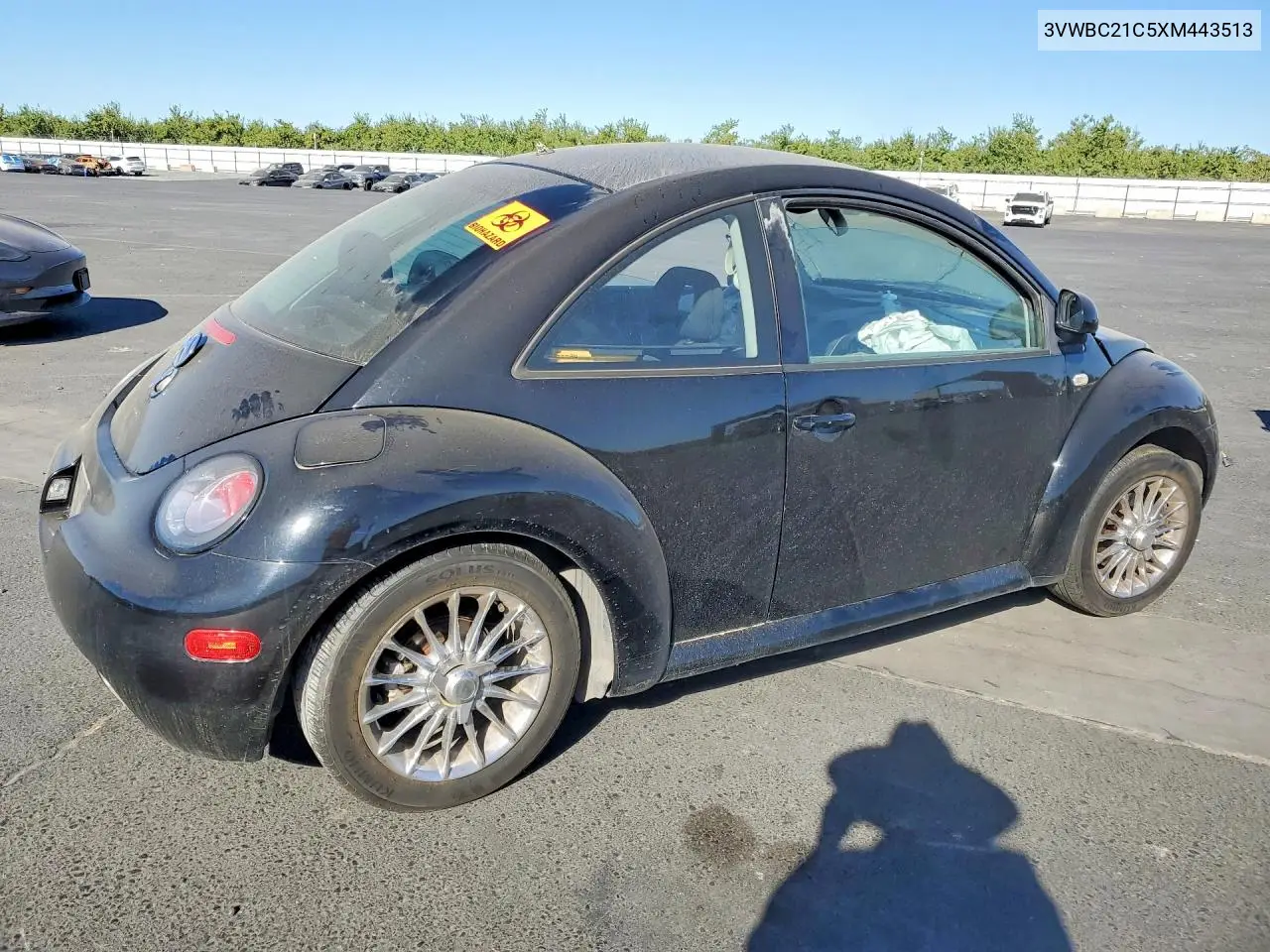1999 Volkswagen New Beetle Gl VIN: 3VWBC21C5XM443513 Lot: 58065626