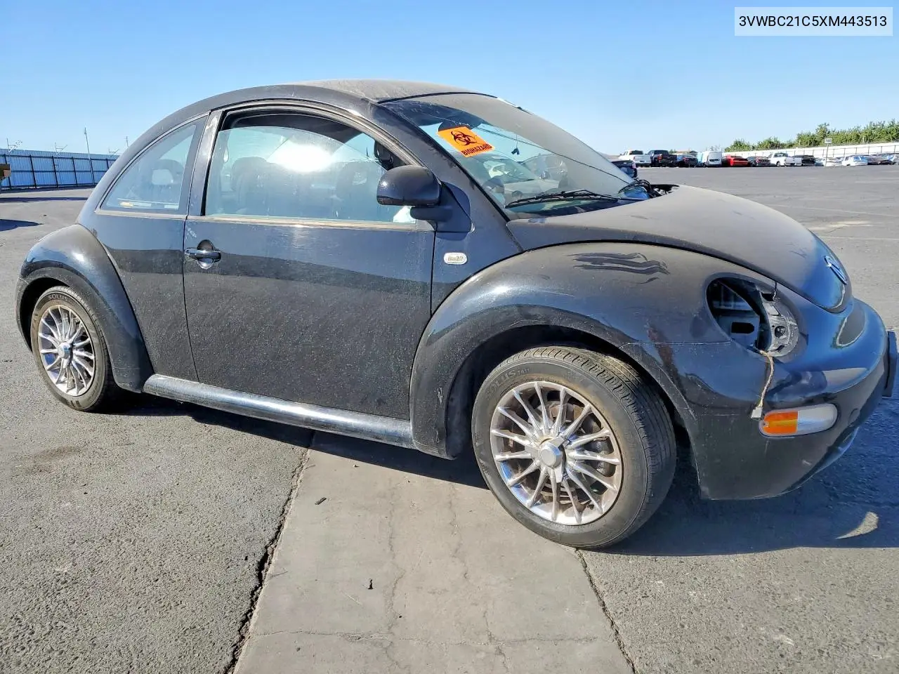 1999 Volkswagen New Beetle Gl VIN: 3VWBC21C5XM443513 Lot: 58065626