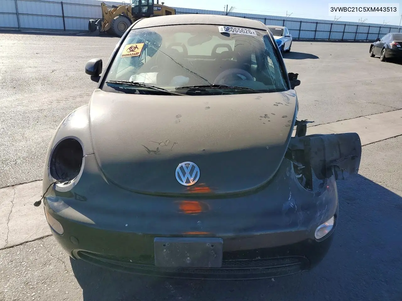1999 Volkswagen New Beetle Gl VIN: 3VWBC21C5XM443513 Lot: 58065626
