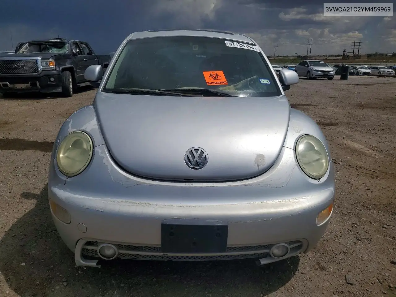 2000 Volkswagen New Beetle Gls VIN: 3VWCA21C2YM459969 Lot: 57736196