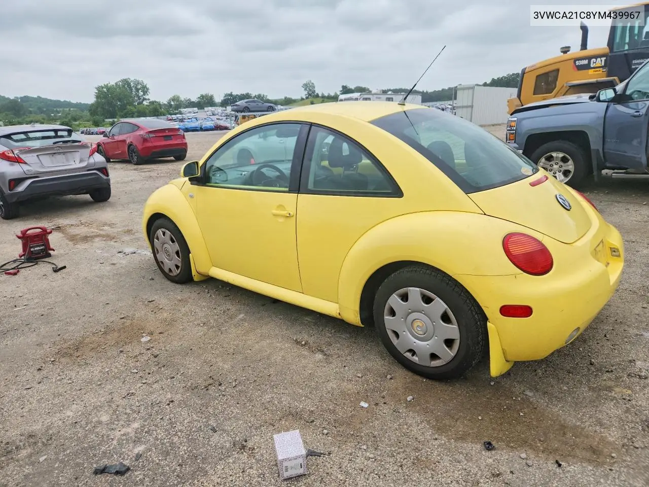 2000 Volkswagen New Beetle Gls VIN: 3VWCA21C8YM439967 Lot: 59384676