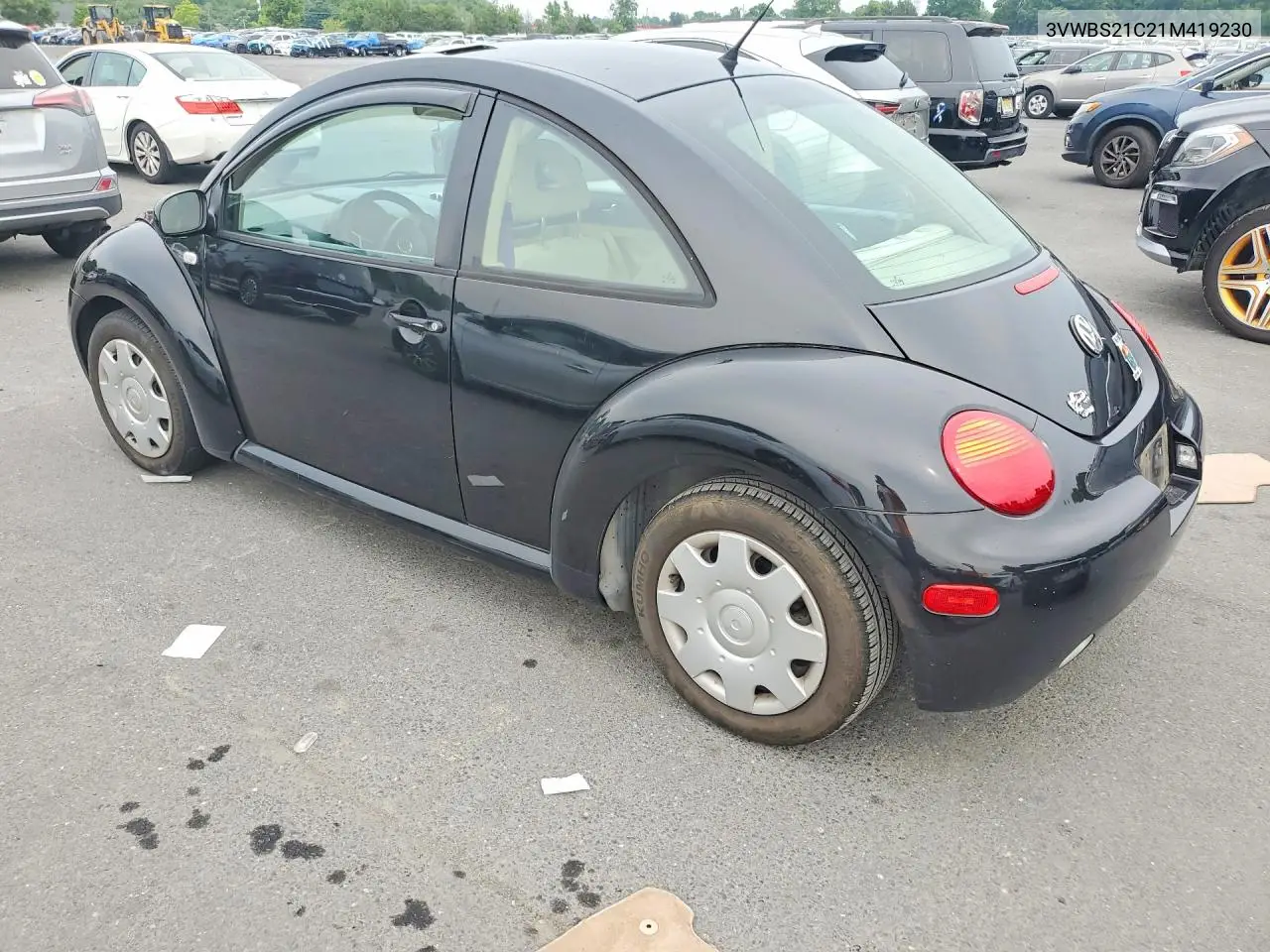 2001 Volkswagen New Beetle Gl VIN: 3VWBS21C21M419230 Lot: 59399876