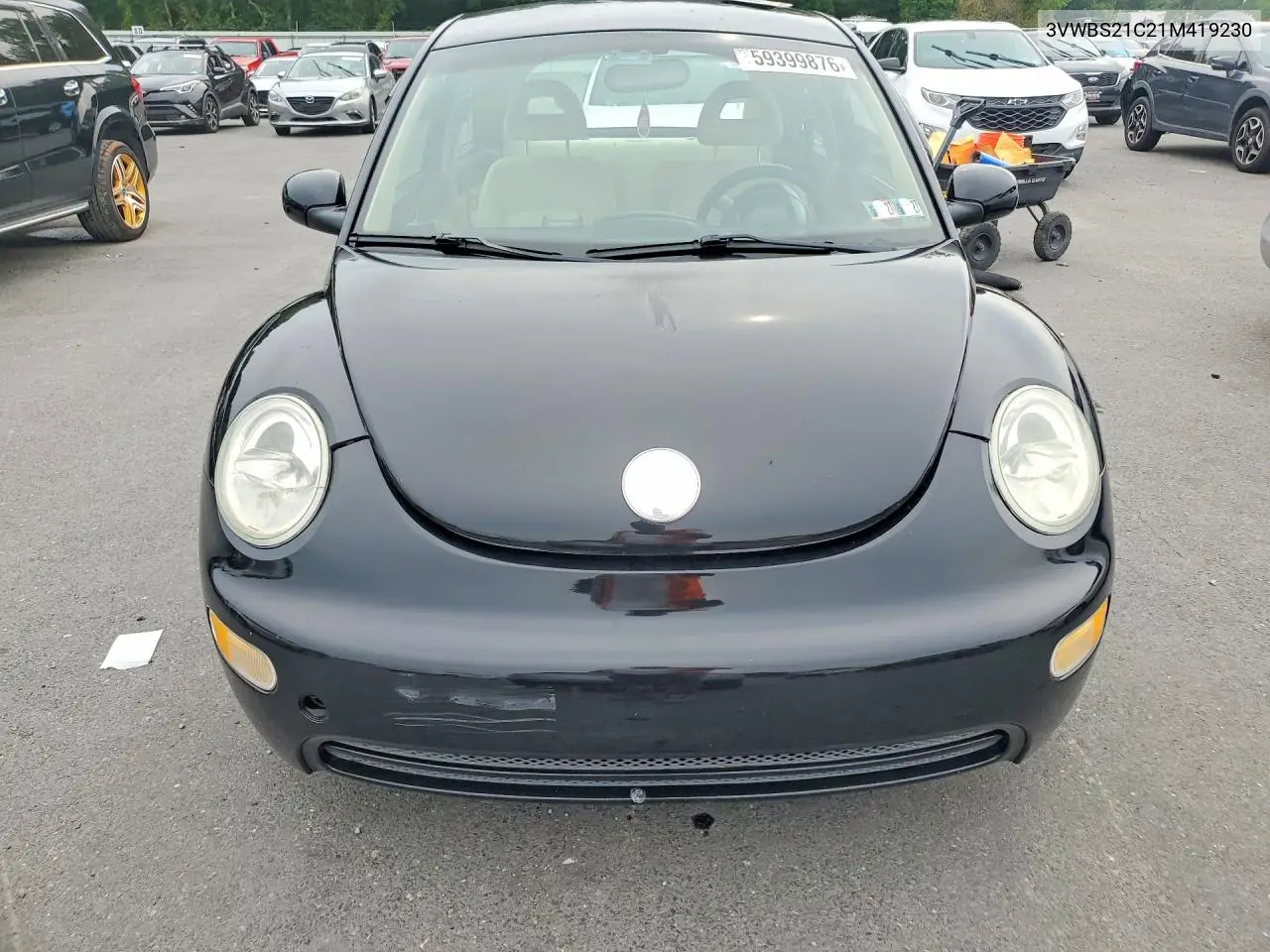 2001 Volkswagen New Beetle Gl VIN: 3VWBS21C21M419230 Lot: 59399876