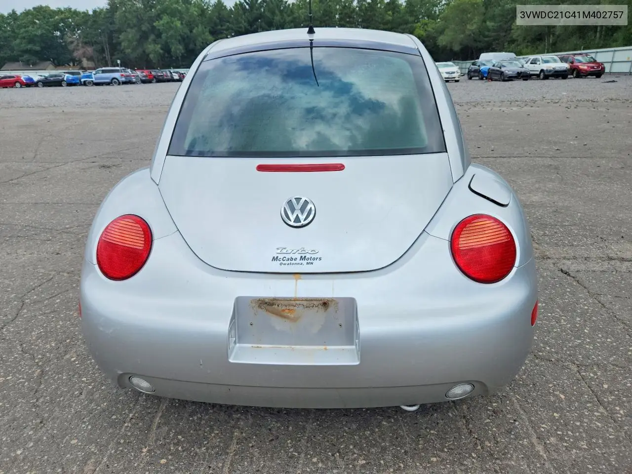 2001 Volkswagen New Beetle Glx VIN: 3VWDC21C41M402757 Lot: 60941576