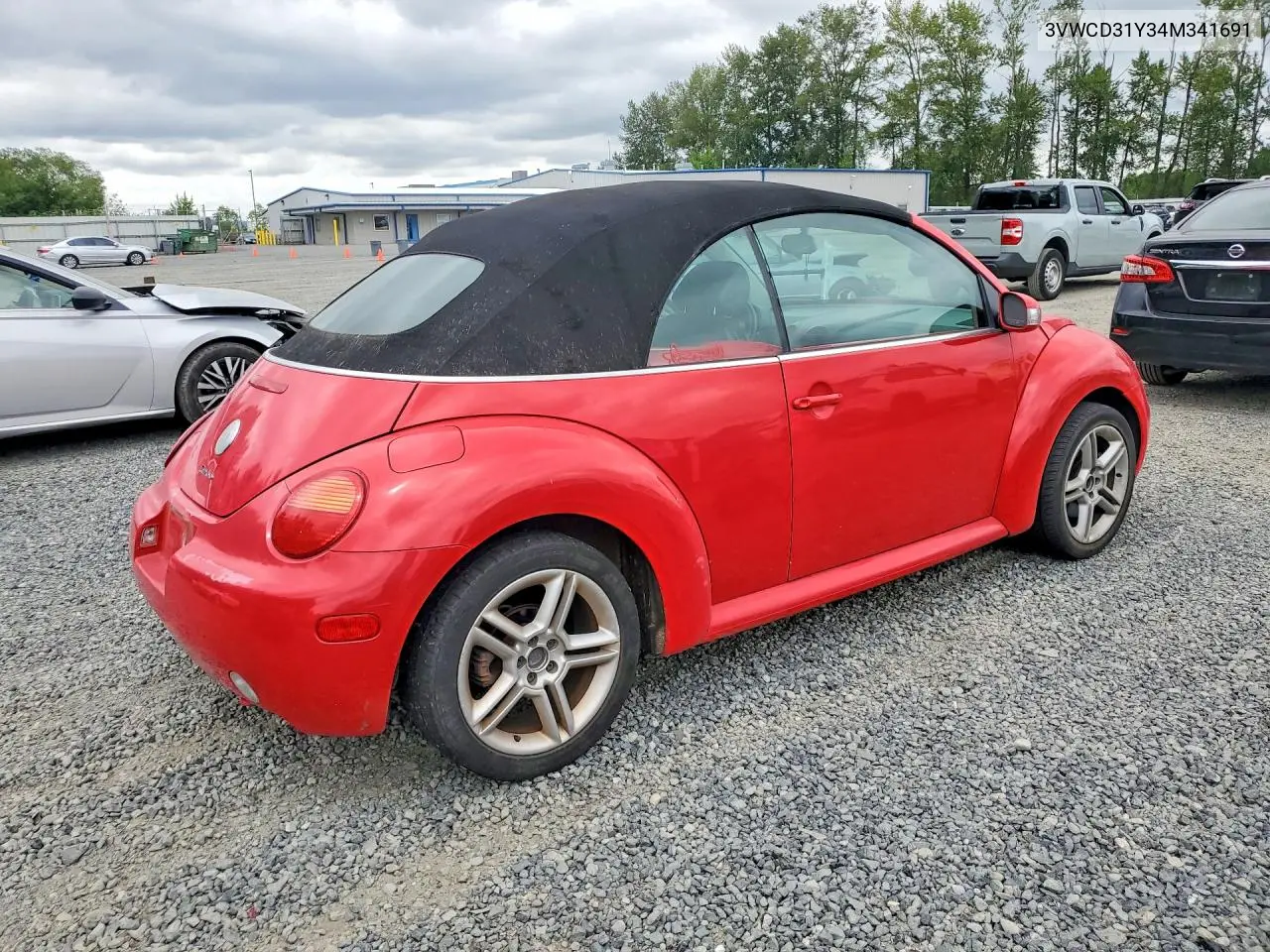 2004 Volkswagen New Beetle Gls VIN: 3VWCD31Y34M341691 Lot: 59113256