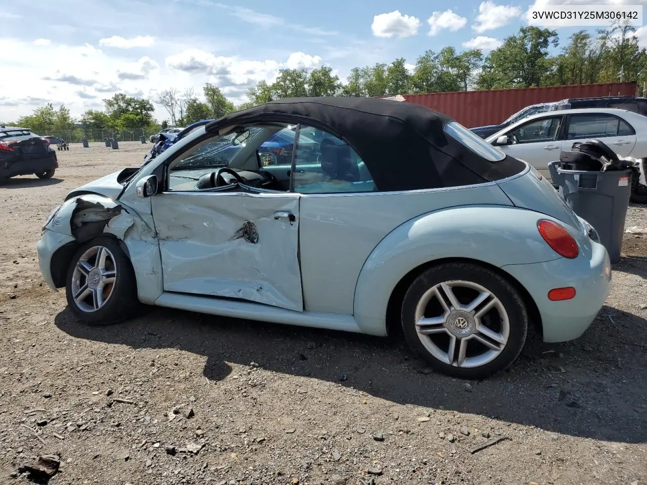 3VWCD31Y25M306142 2005 Volkswagen New Beetle Gls