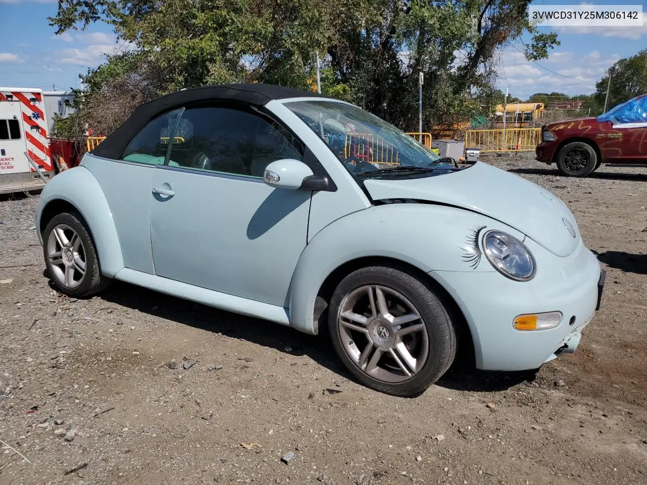 3VWCD31Y25M306142 2005 Volkswagen New Beetle Gls