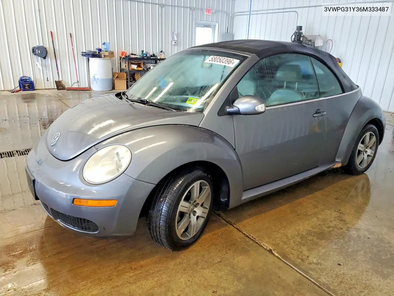 2006 Volkswagen New Beetle Convertible VIN: 3VWPG31Y36M333487 Lot: 58050396