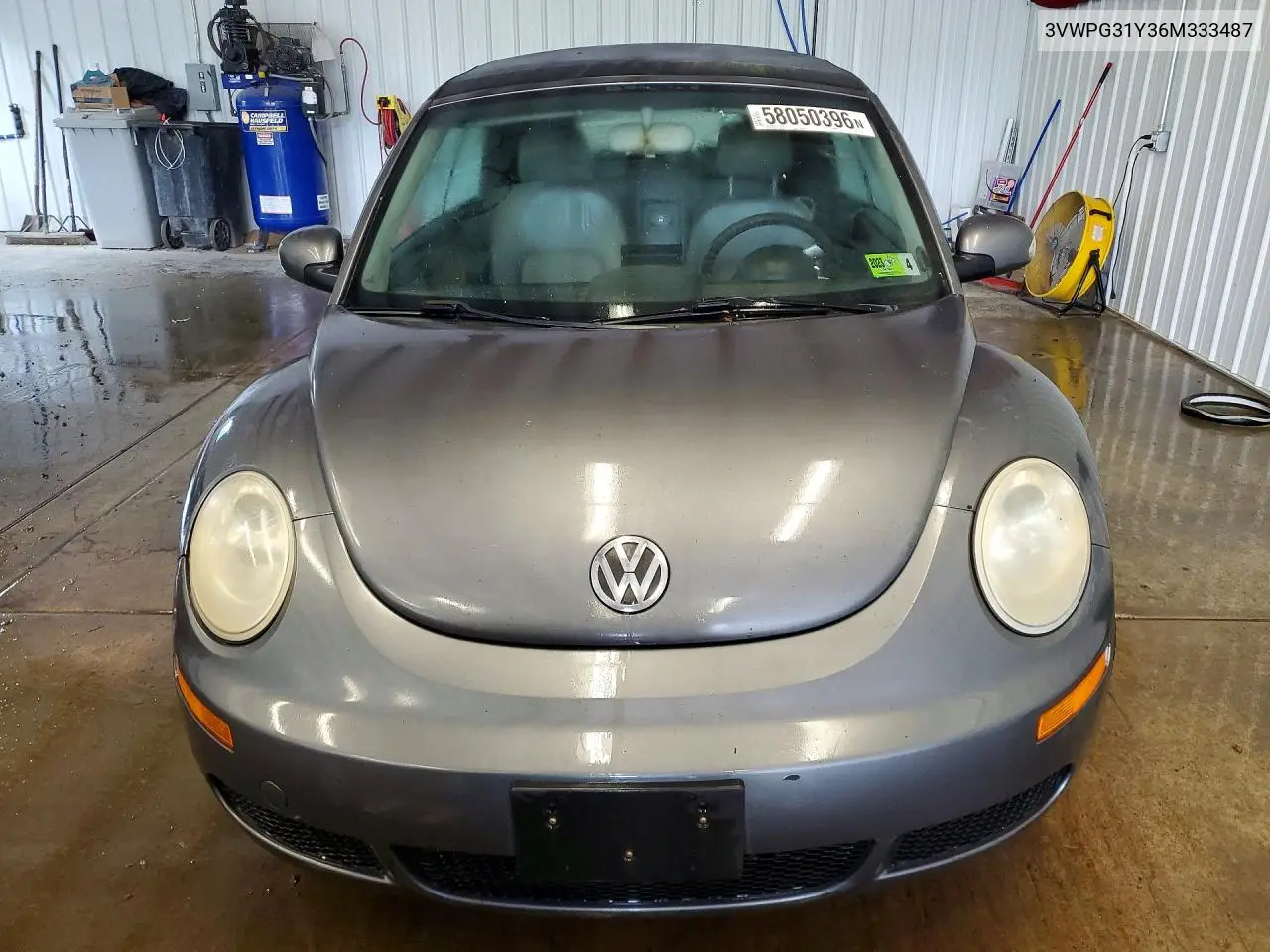2006 Volkswagen New Beetle Convertible VIN: 3VWPG31Y36M333487 Lot: 58050396