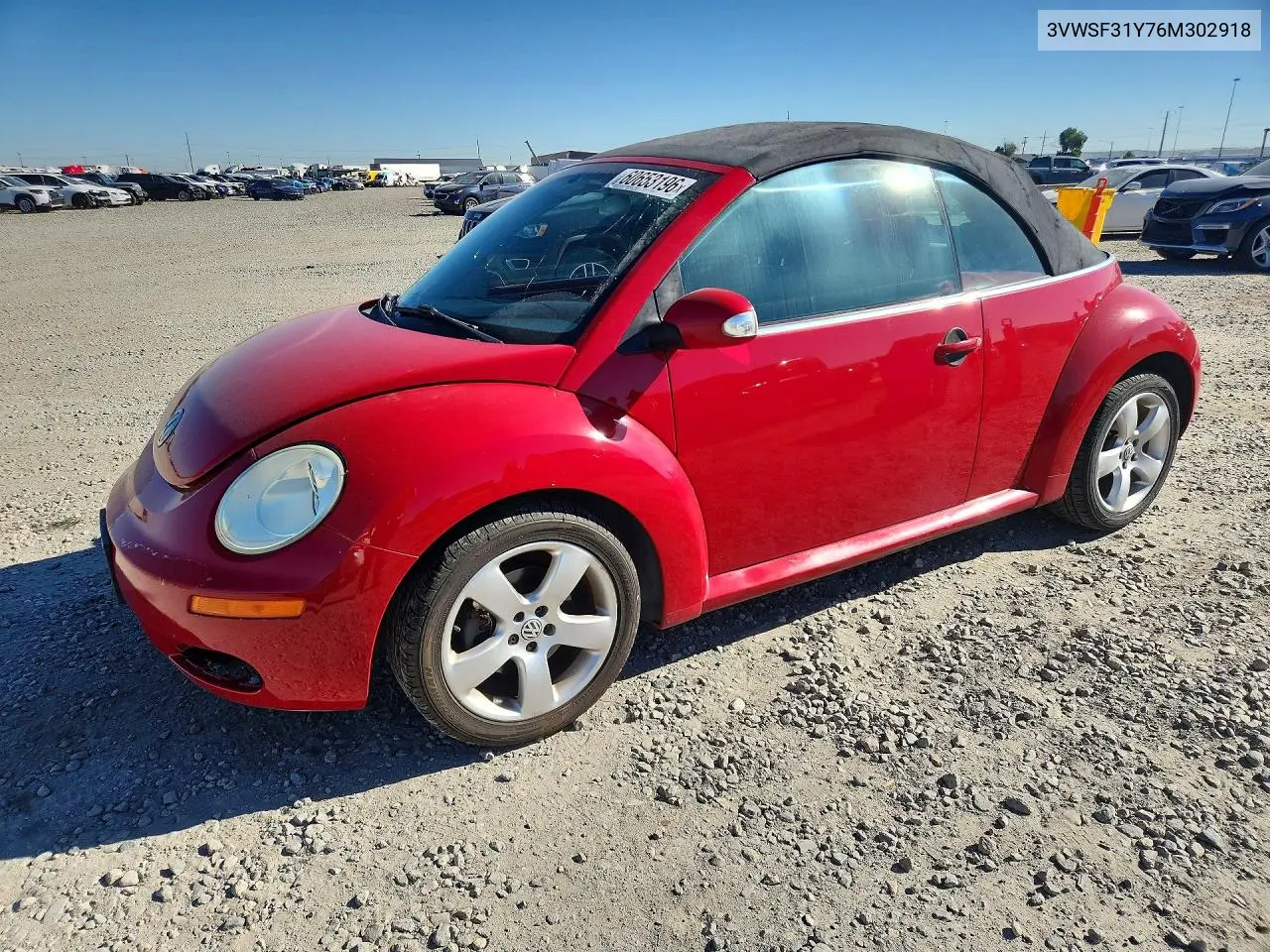 2006 Volkswagen New Beetle Convertible Option Package 2 VIN: 3VWSF31Y76M302918 Lot: 60653196