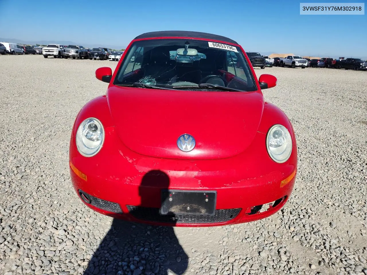 2006 Volkswagen New Beetle Convertible Option Package 2 VIN: 3VWSF31Y76M302918 Lot: 60653196