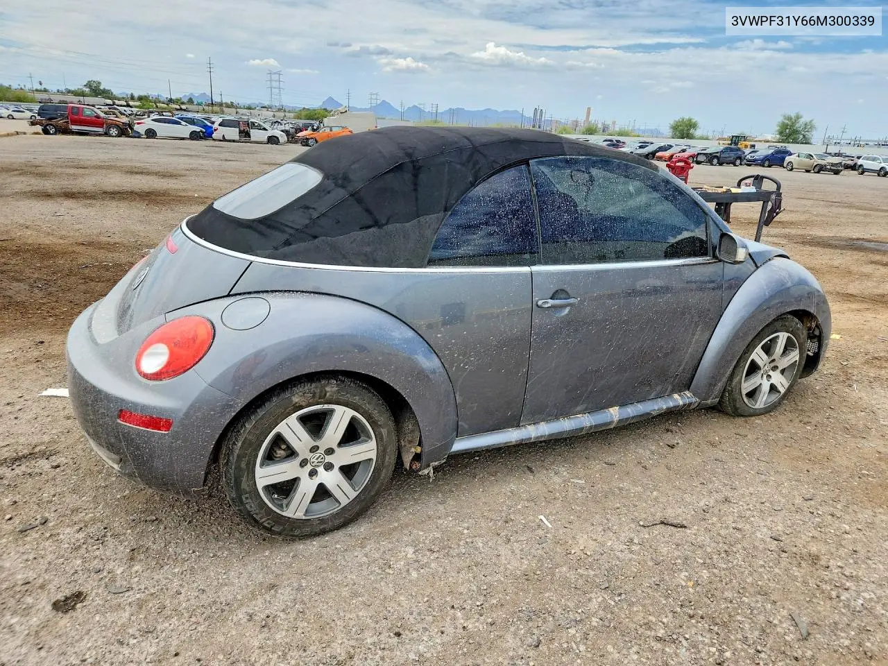 2006 Volkswagen New Beetle Convertible VIN: 3VWPF31Y66M300339 Lot: 61625976