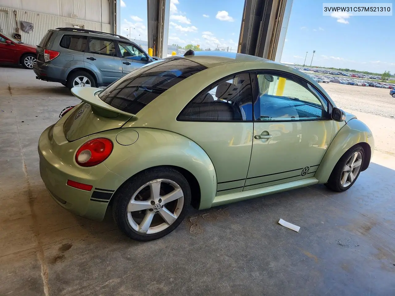 2007 Volkswagen New Beetle VIN: 3VWPW31C57M521310 Lot: 56486936