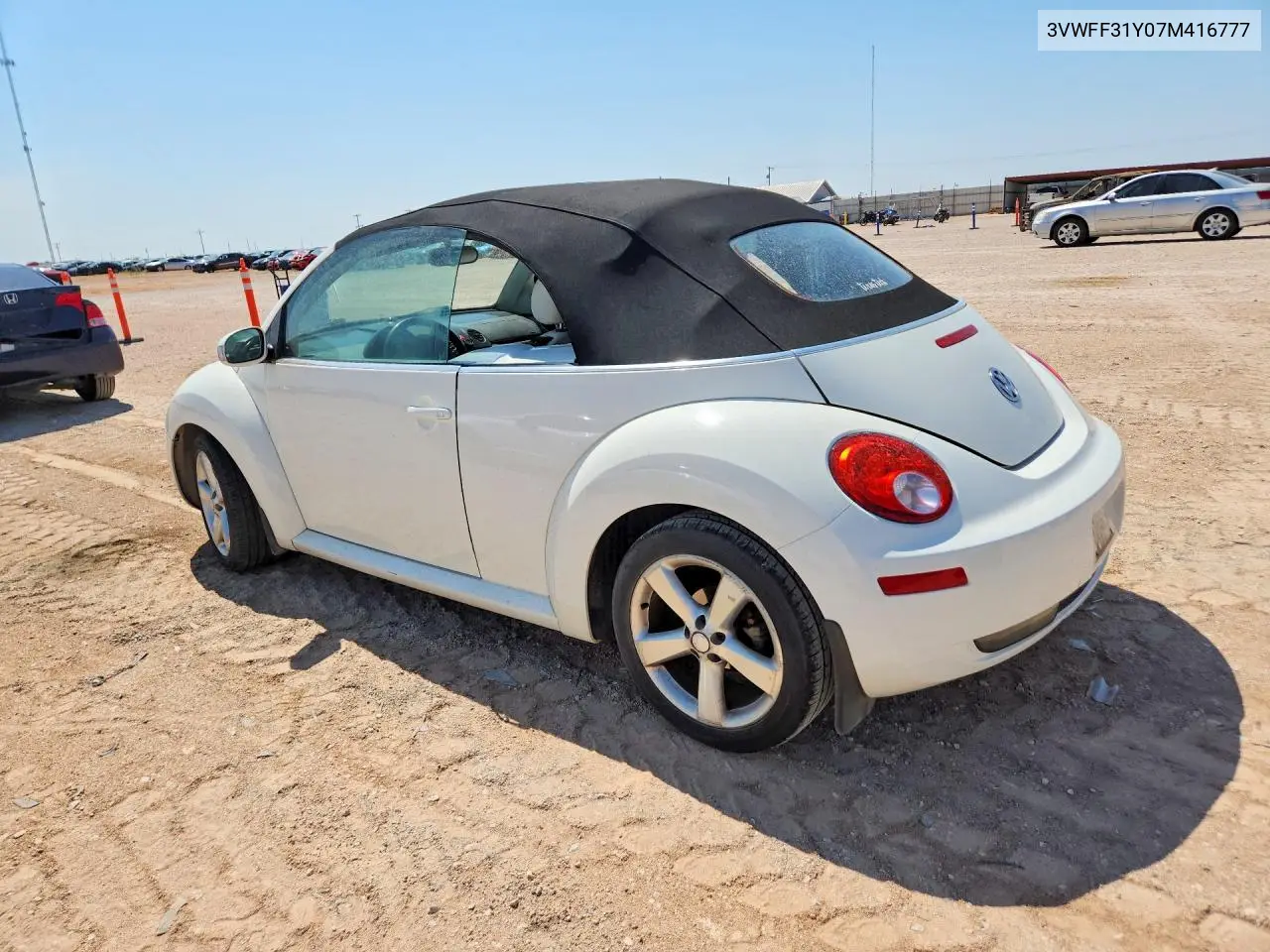 2007 Volkswagen New Beetle Triple White VIN: 3VWFF31Y07M416777 Lot: 59893286