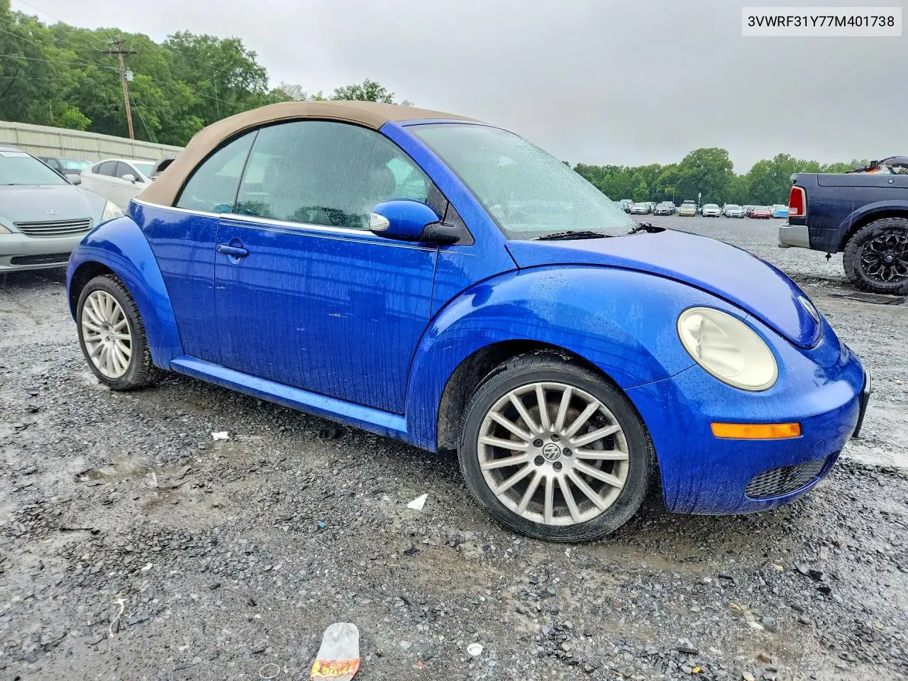 2007 Volkswagen New Beetle Convertible Option Package 1 VIN: 3VWRF31Y77M401738 Lot: 60422976