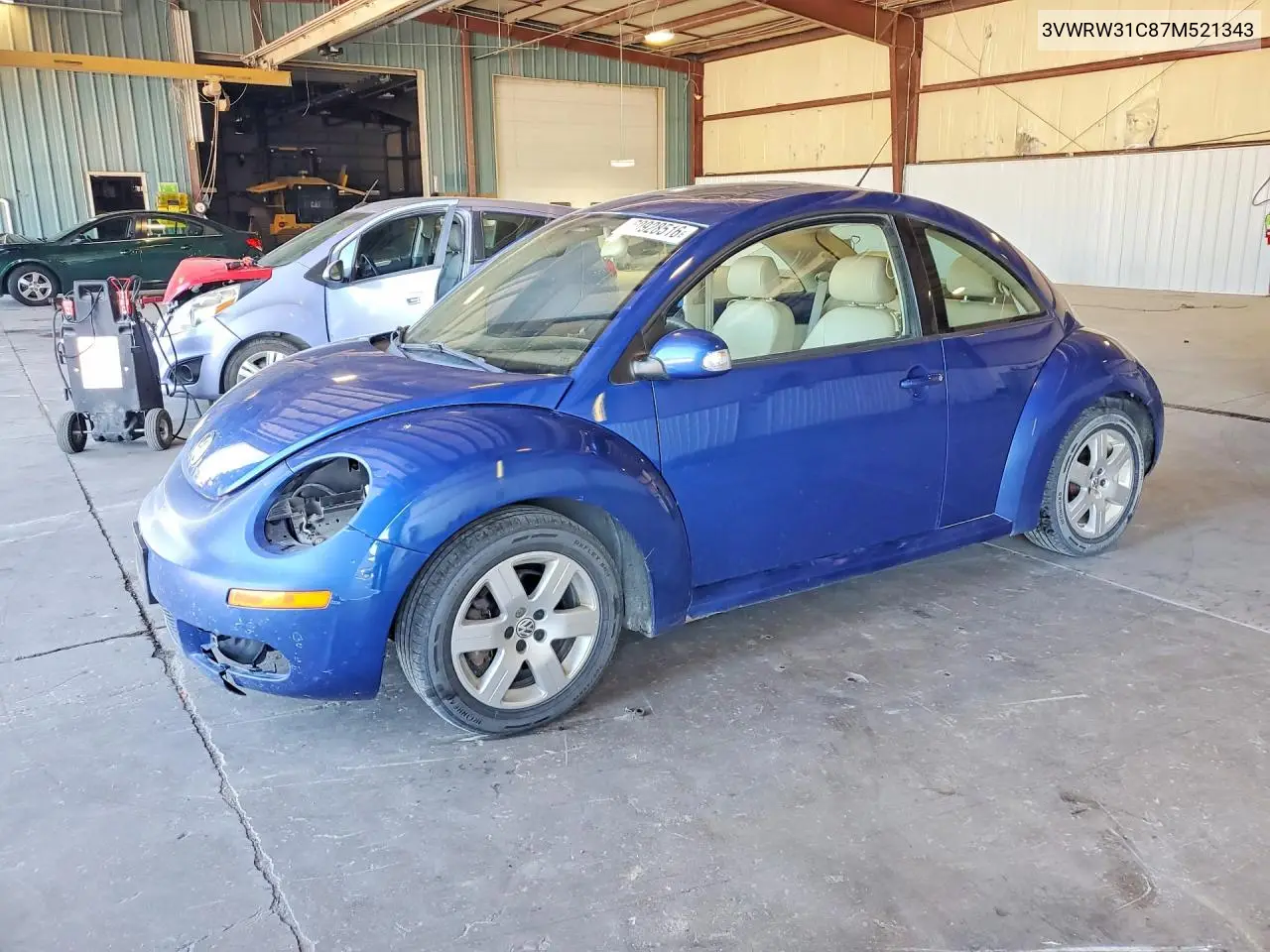 2007 Volkswagen New Beetle 2.5L Option Package 1 VIN: 3VWRW31C87M521343 Lot: 60928516