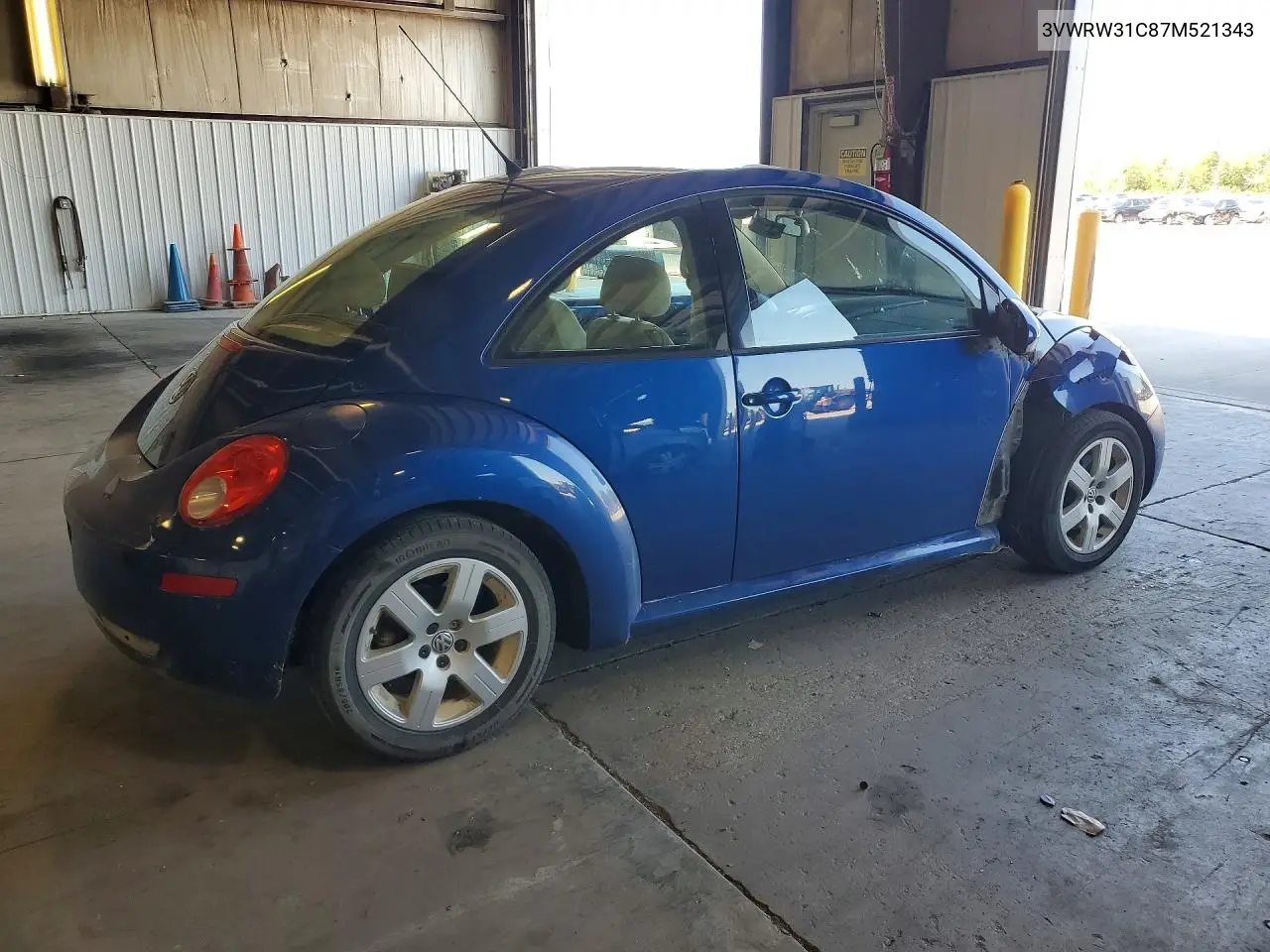 2007 Volkswagen New Beetle 2.5L Option Package 1 VIN: 3VWRW31C87M521343 Lot: 60928516