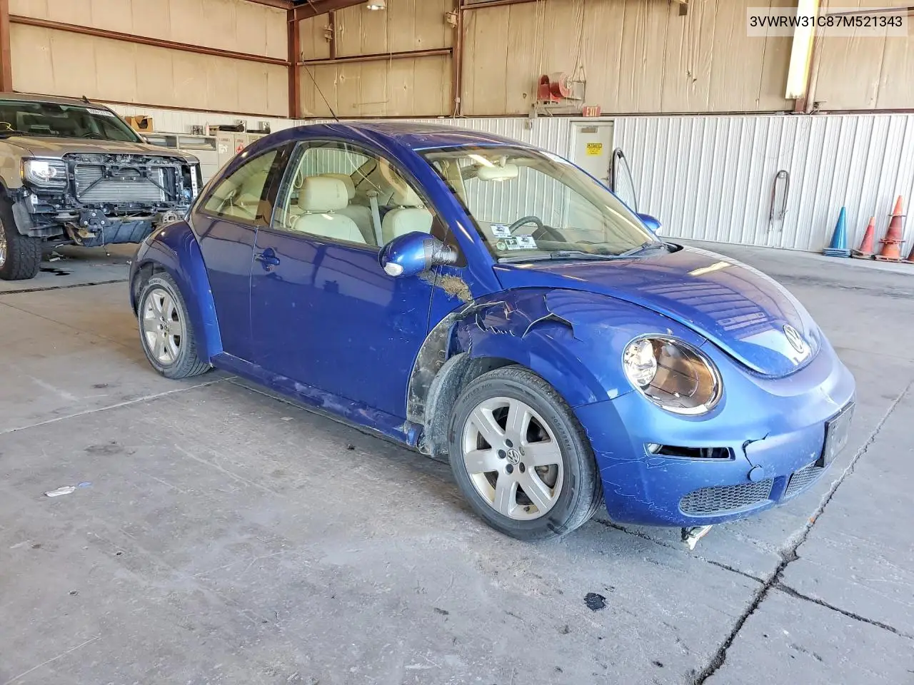 2007 Volkswagen New Beetle 2.5L Option Package 1 VIN: 3VWRW31C87M521343 Lot: 60928516