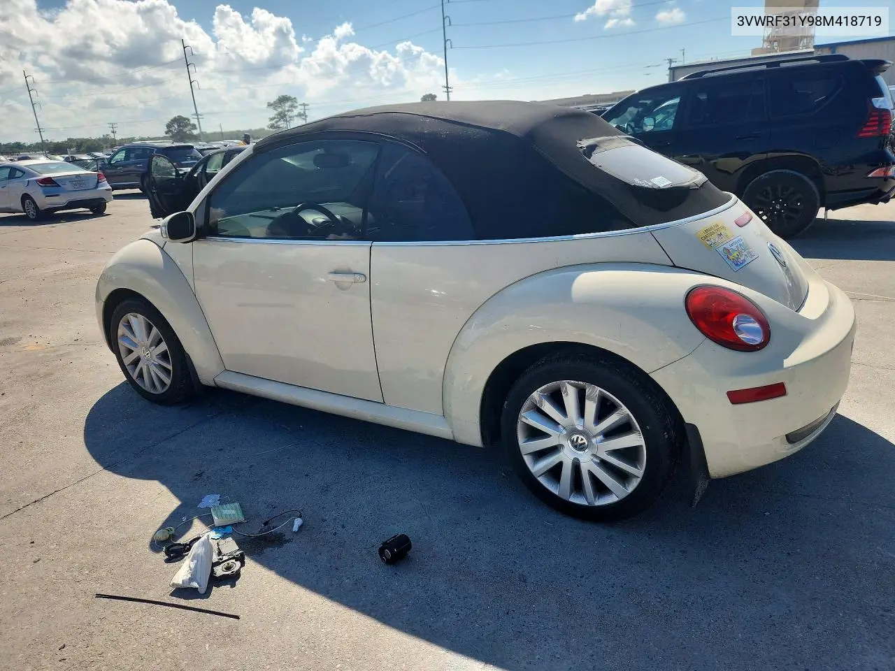 2008 Volkswagen New Beetle Convertible Se VIN: 3VWRF31Y98M418719 Lot: 56958196