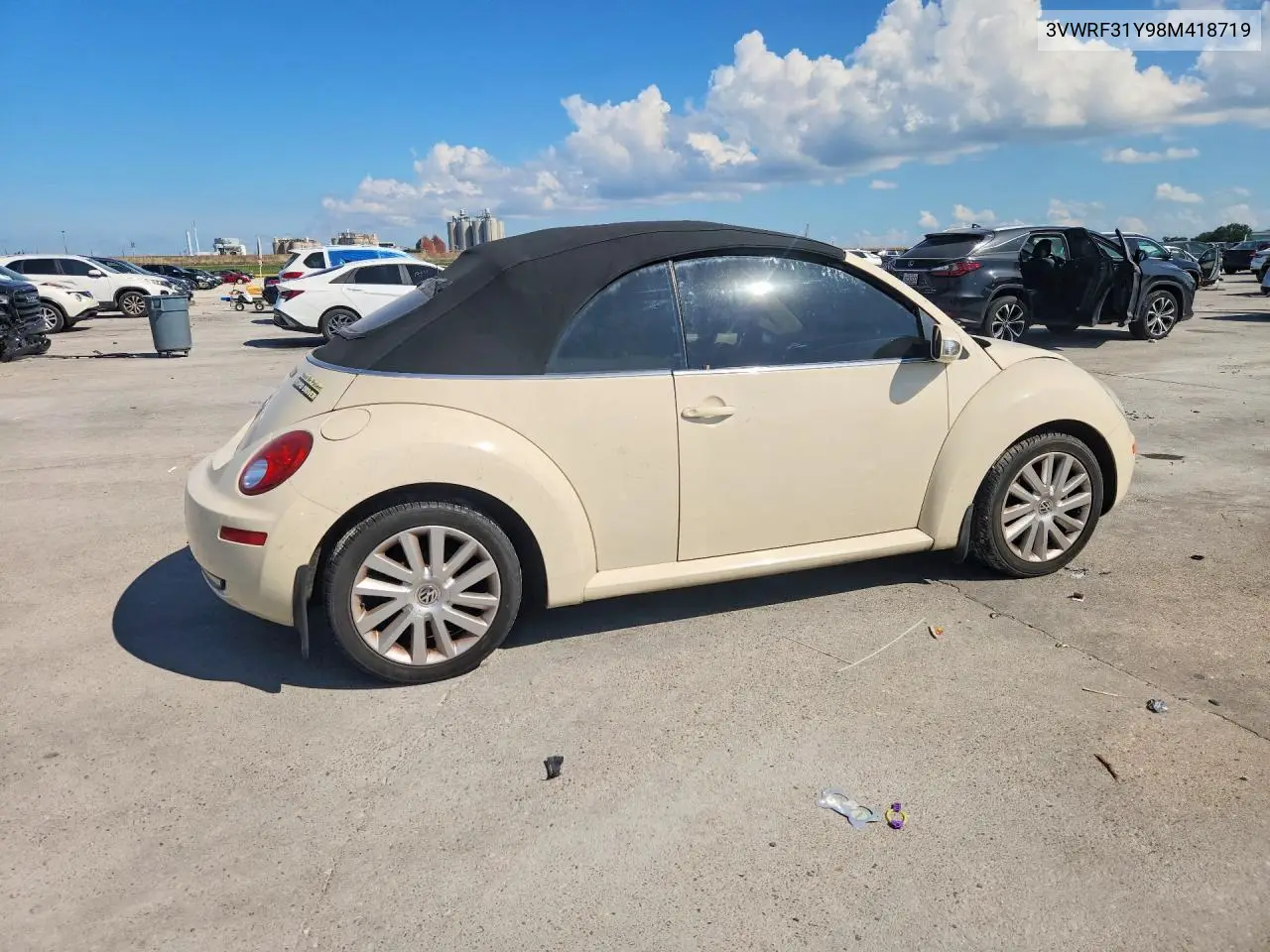 2008 Volkswagen New Beetle Convertible Se VIN: 3VWRF31Y98M418719 Lot: 56958196