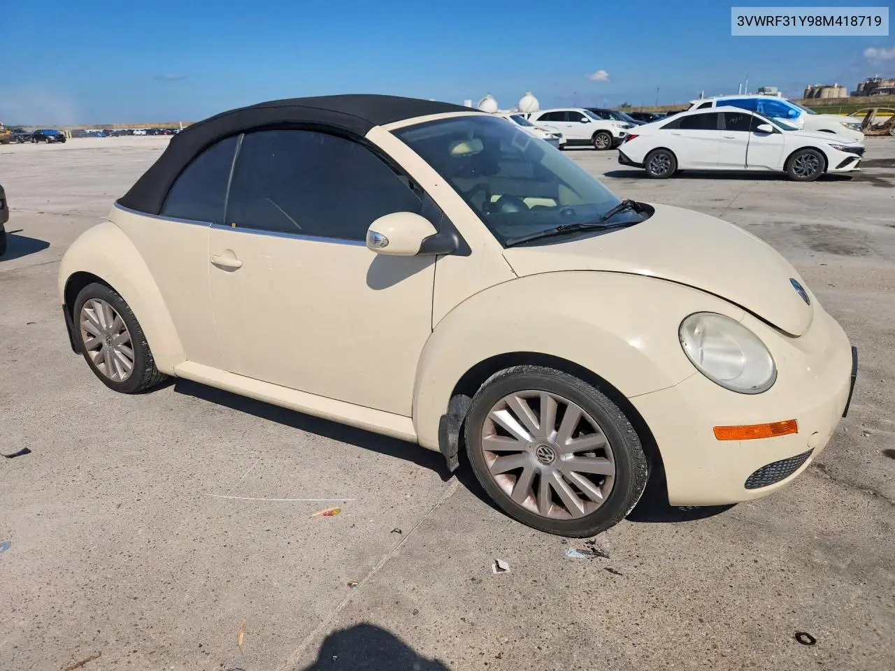 2008 Volkswagen New Beetle Convertible Se VIN: 3VWRF31Y98M418719 Lot: 56958196