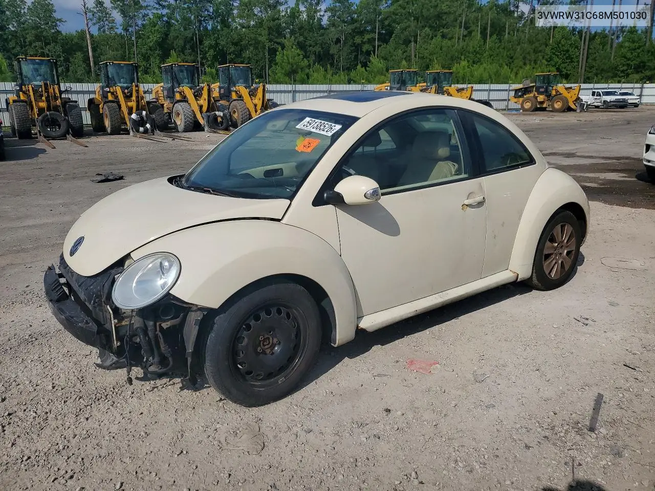 2008 Volkswagen New Beetle S VIN: 3VWRW31C68M501030 Lot: 59138526