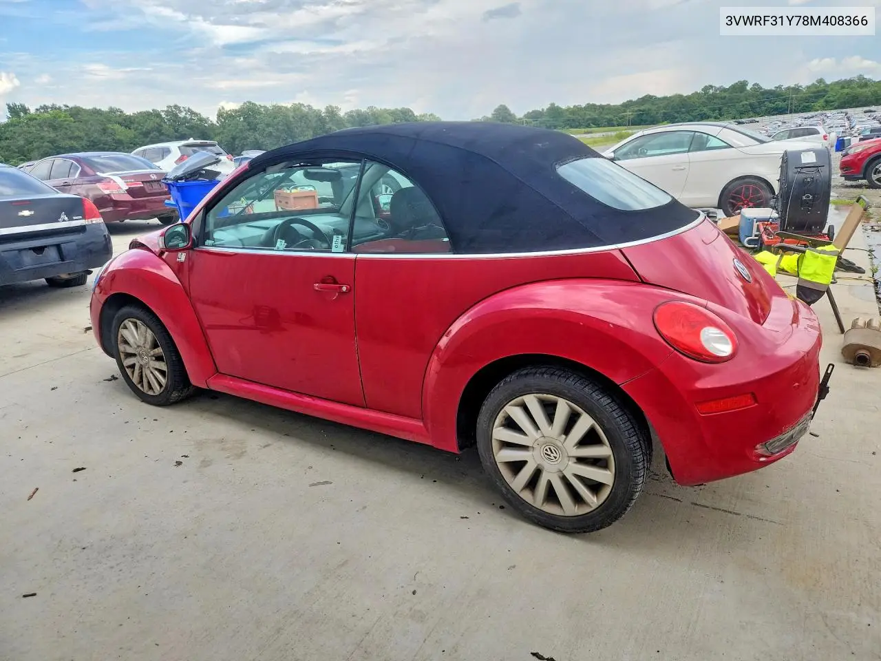 2008 Volkswagen New Beetle Convertible Se VIN: 3VWRF31Y78M408366 Lot: 59258826