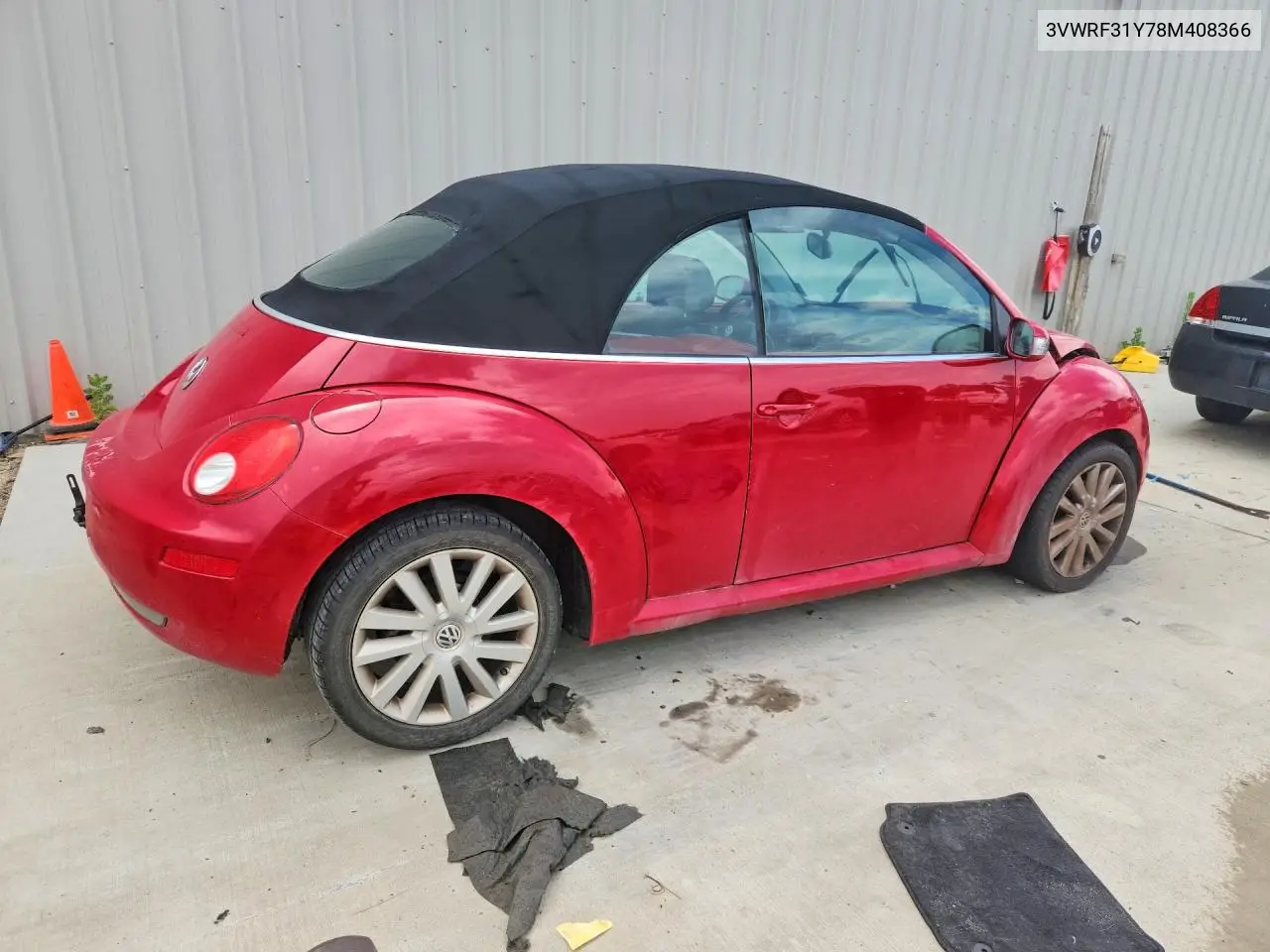 2008 Volkswagen New Beetle Convertible Se VIN: 3VWRF31Y78M408366 Lot: 59258826