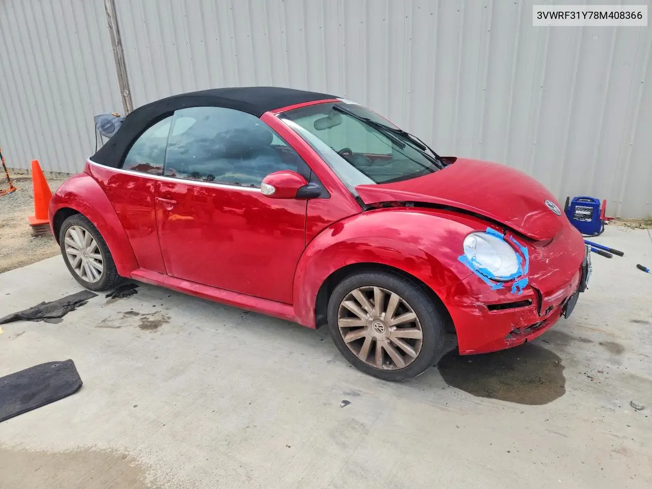 2008 Volkswagen New Beetle Convertible Se VIN: 3VWRF31Y78M408366 Lot: 59258826