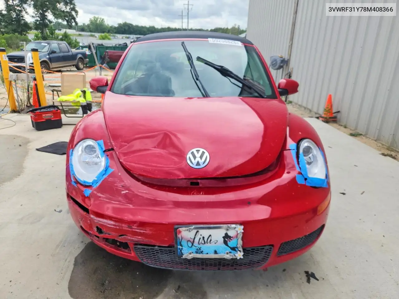 2008 Volkswagen New Beetle Convertible Se VIN: 3VWRF31Y78M408366 Lot: 59258826