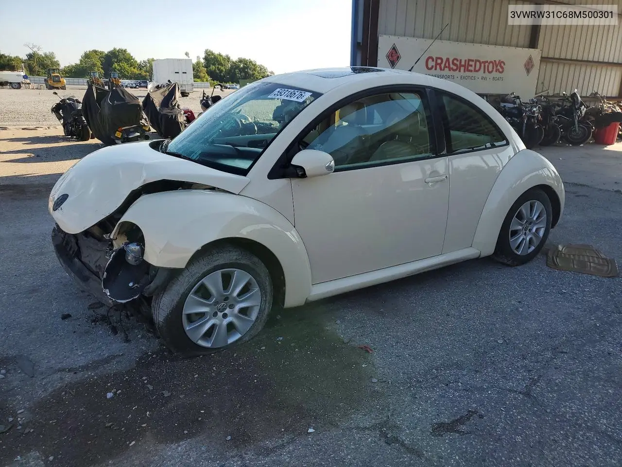 2008 Volkswagen New Beetle S VIN: 3VWRW31C68M500301 Lot: 59318676