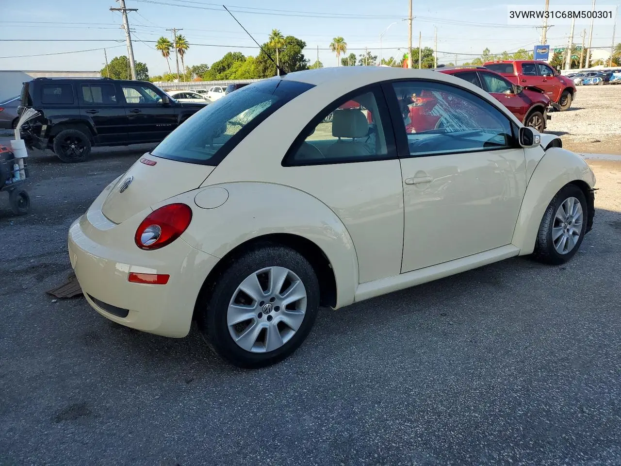 2008 Volkswagen New Beetle S VIN: 3VWRW31C68M500301 Lot: 59318676