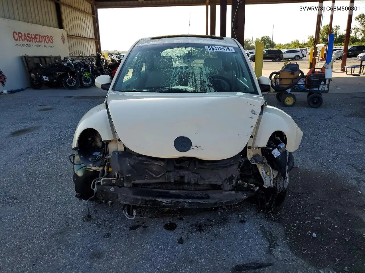 2008 Volkswagen New Beetle S VIN: 3VWRW31C68M500301 Lot: 59318676