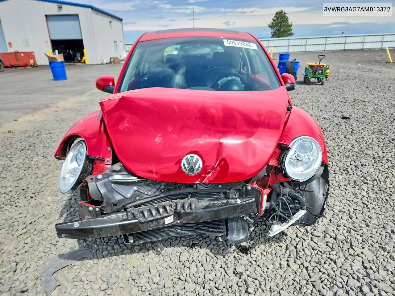 2010 Volkswagen New Beetle VIN: 3VWRG3AG7AM013372 Lot: 60819066