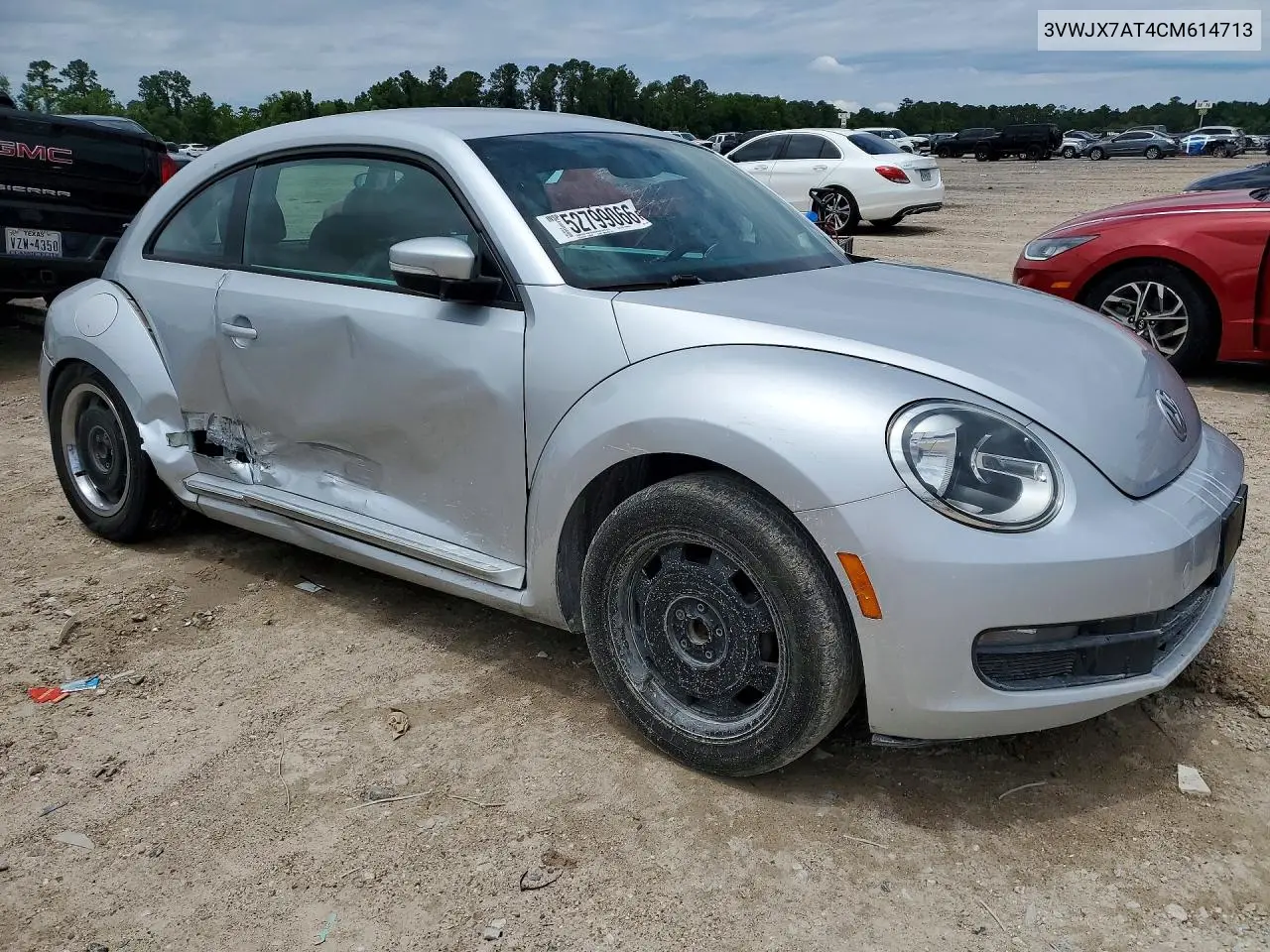 2012 Volkswagen Beetle VIN: 3VWJX7AT4CM614713 Lot: 52799066
