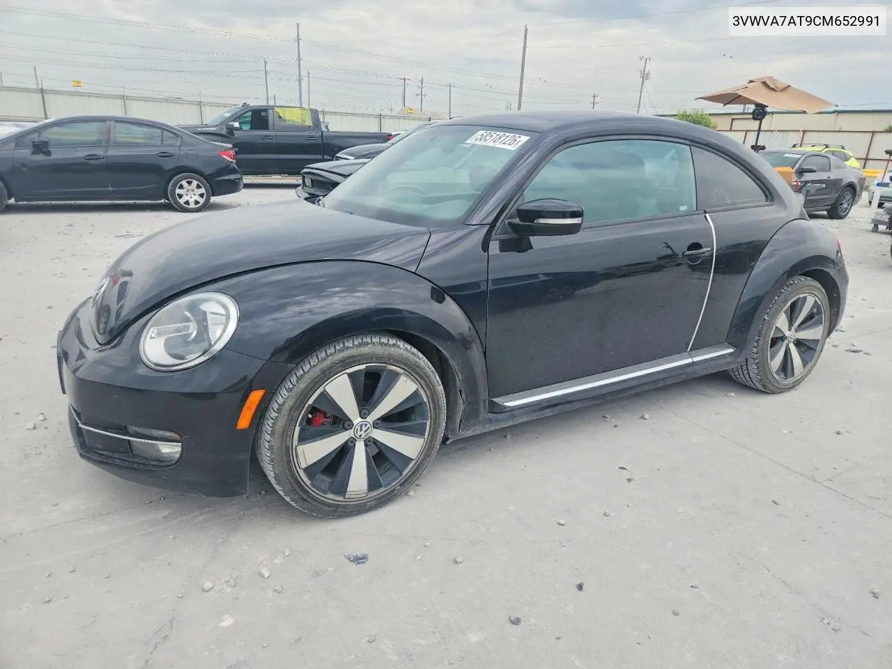 2012 Volkswagen Beetle Turbo VIN: 3VWVA7AT9CM652991 Lot: 58518126
