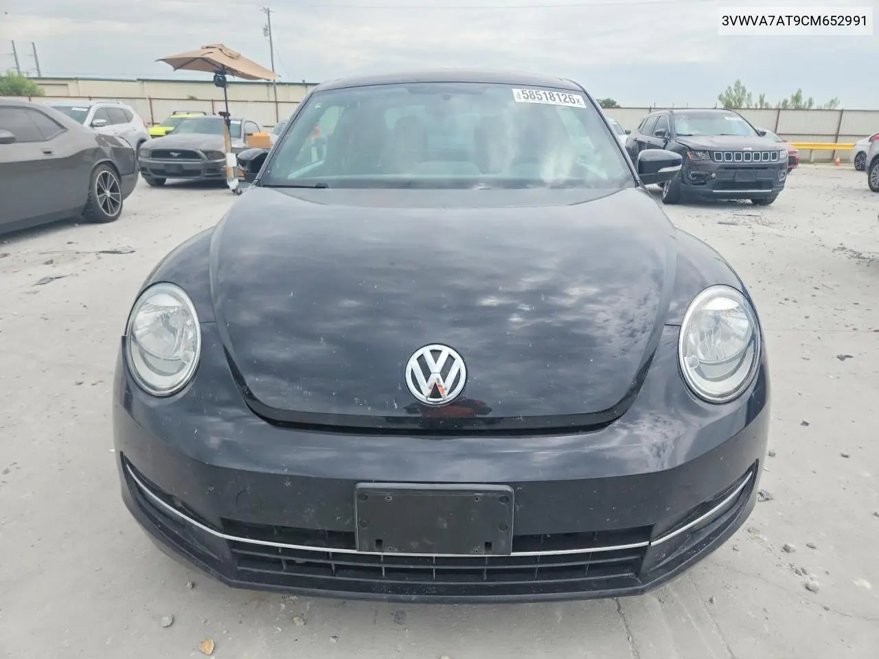 2012 Volkswagen Beetle Turbo VIN: 3VWVA7AT9CM652991 Lot: 58518126
