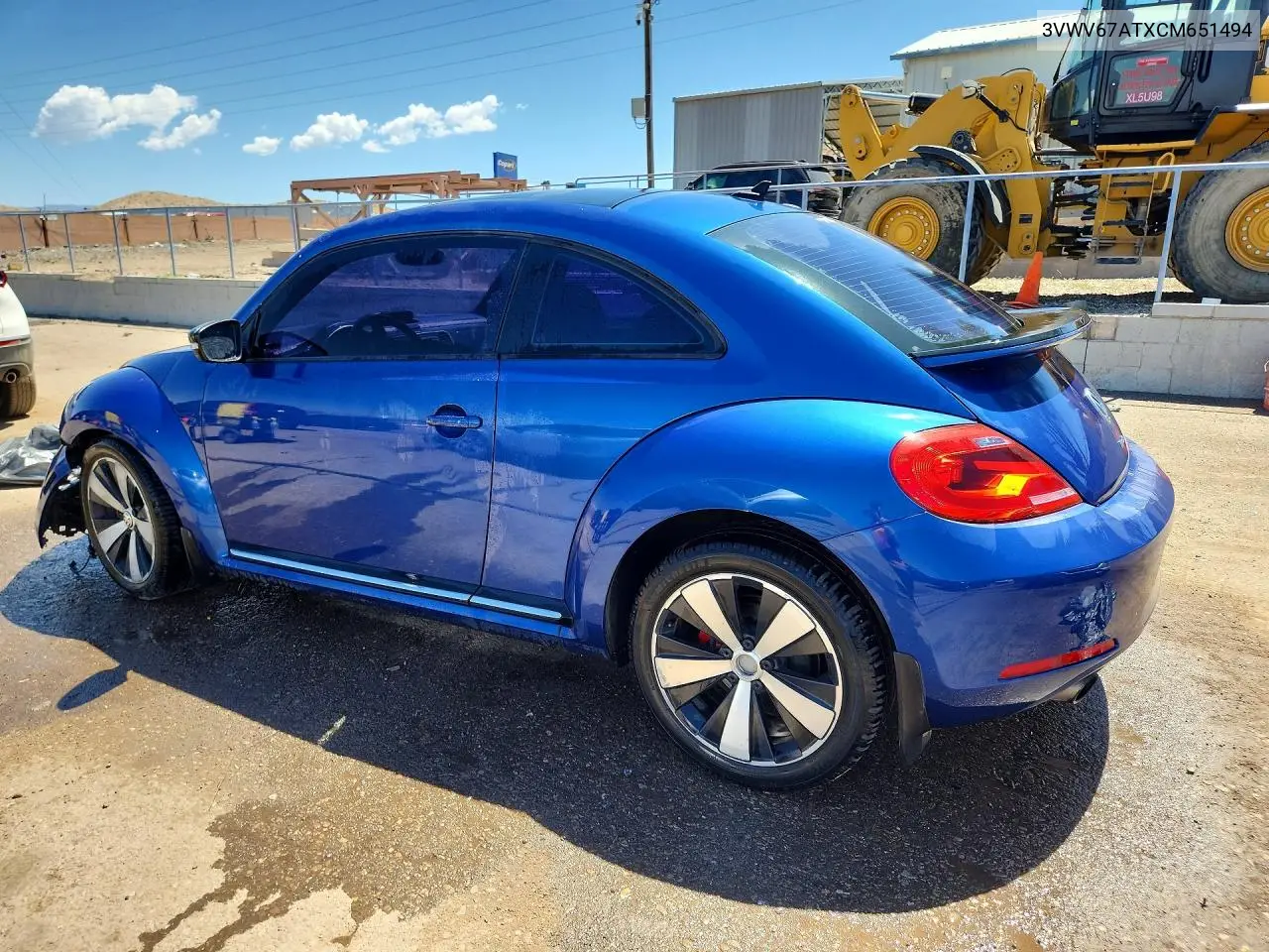 2012 Volkswagen Beetle Turbo VIN: 3VWV67ATXCM651494 Lot: 59628256