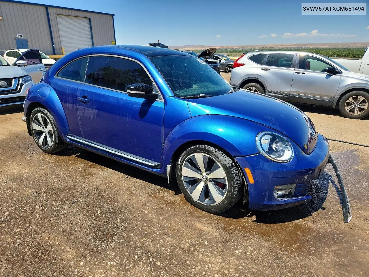 2012 Volkswagen Beetle Turbo VIN: 3VWV67ATXCM651494 Lot: 59628256